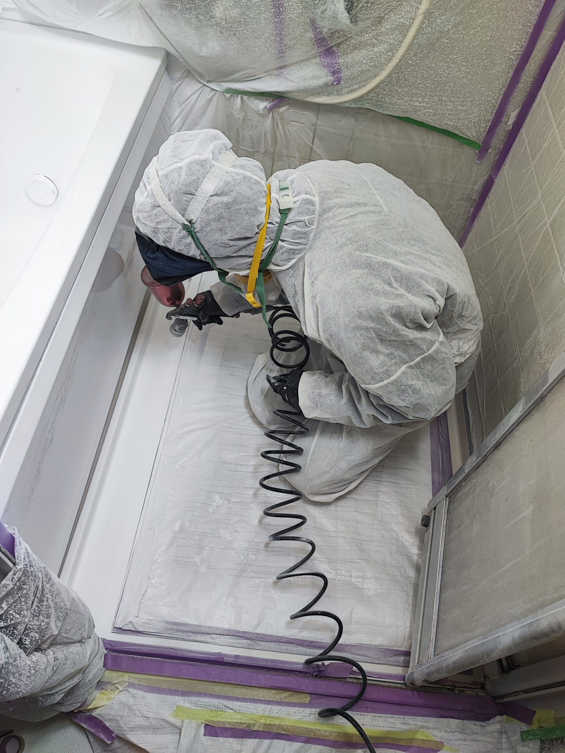 東京都Rさん　吹付塗装研修